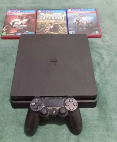 PS4 1 terá de memória i controle e cabos