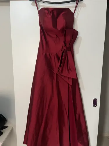 Vestido de Festa Longo Marsala
