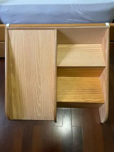 Escada de Madeira Nobre para Cama Infantil com Escorregador - Excelente Estado