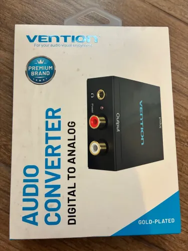 Conversor De Áudio Digital Para Analógico Vention Premium Gold-Plated