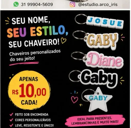 Chaveiro personalizado 