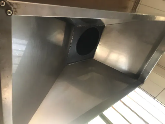 2 Coifas inox completa com exaustor 3mts e 2mts