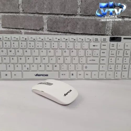 Kit Teclado e Mouse Sem Fio + Entrega Inclusa
