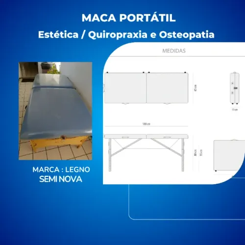 Maca Profissional Semi Nova para Fisioterapia / Massoterapeuta Marca Legno Oferta