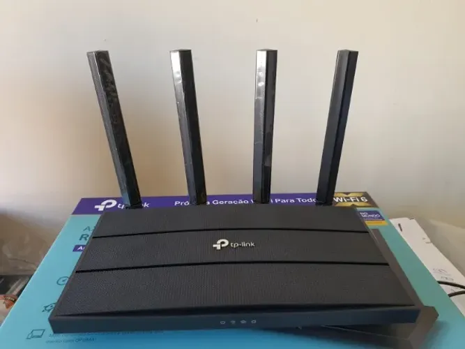 Roteador Tp-link Ax12 Wifi 6 Archer Ax1500 Dual Band Gigabit Preto