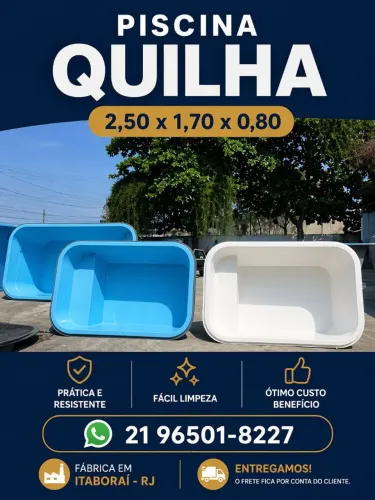 Piscina de Fibra Quilha 