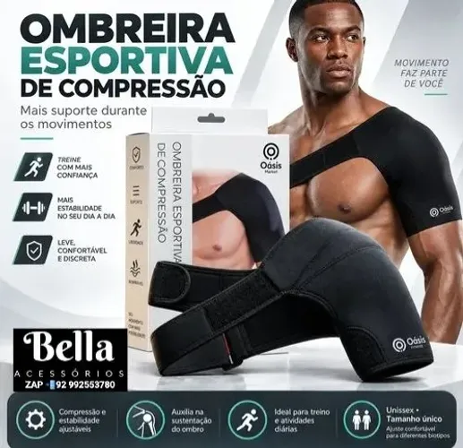 SUPORTE DE OMBRO OMBREIRA AJUSTÁVEL CONFORTÁVEL ESPORTIVA