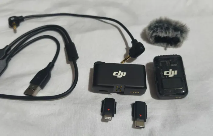 Microfone DJI Mic 2 sem fio (1 Tx + 1 Rx) Lapela com Bluetooth.