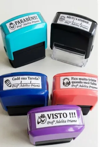Carimbo automático personalizado completo
