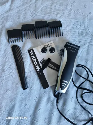Máquina de Cortar Cabelo Mondial Hair Stylo CR-02 - Kit Completo