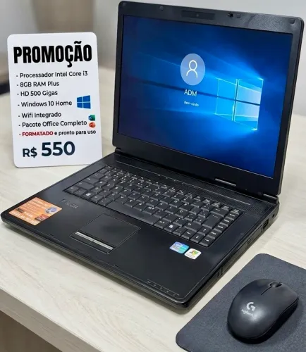 Notebook i3 500 gigas 8 Gb Ram Plus