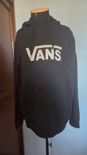Moletom Vans Original Preto Canguru com capuz. Tam XXL