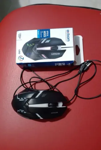Mouse gamer opitical com iluminação RGB 1200 dpi, ms62