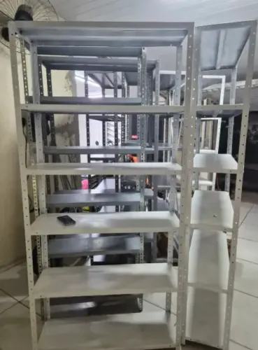 Estantes de aço reforçadas 2m X 92cm X 30cm com 6 prateleiras