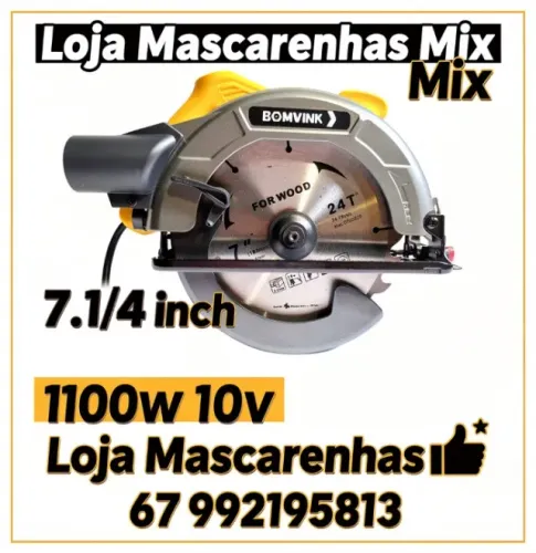 Serra Circular 7.1/4 Polegadas 1100w 110v COD: 049
