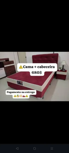 Cabeceira + Cama box casal 