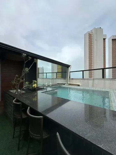 Cobertura Duplex em Ponta Negra 122 metros 2/4 sendo 1 suite Mobiliada