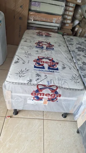 Cama box de mola solteiro