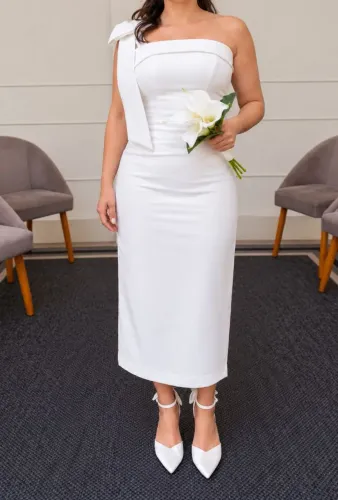 Vestido Offwhite - Casamento Civil