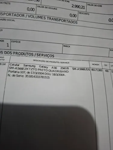 SM-A-56 Celular vendo este celular urgente