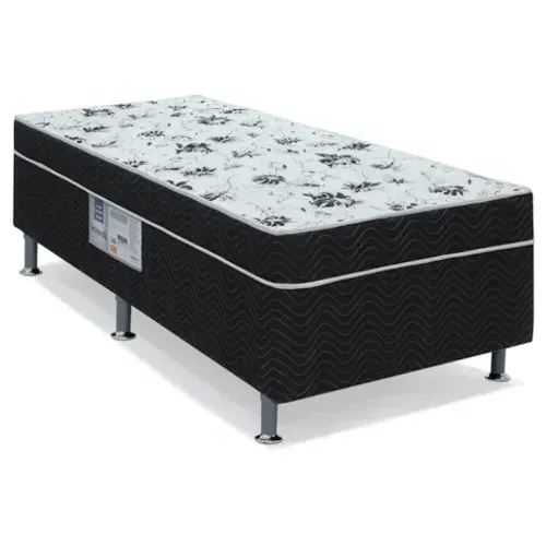 Cama box ortobom solteiro sem colchão 