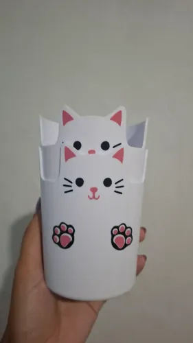 Porta lápis de gatinho