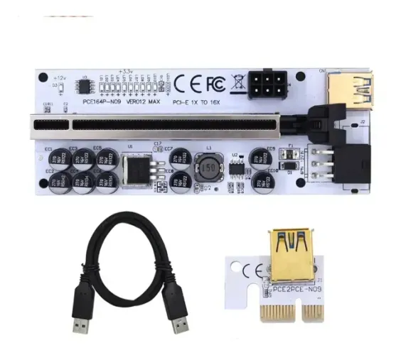Riser Ver012 Max Gpu Pci Express 11 Led Mineração Versão 12