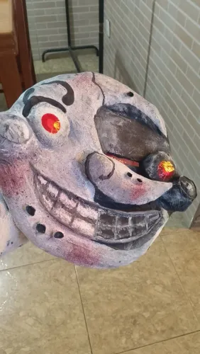 five nights at freddy's lua máscara artesanal cosplay halloween.