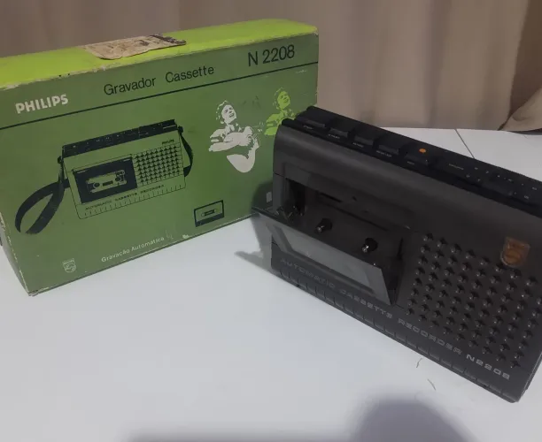 Rádio gravador antigo RELIQUIA na caixa original anos 80 só coleção 