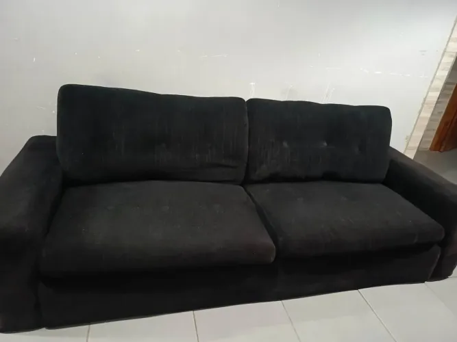 Sofá 4 lugares em chenille 