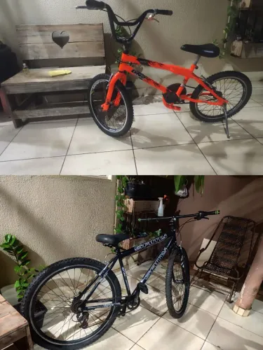 Bicicletas em bom estado de uso