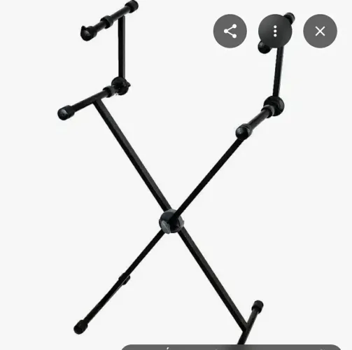 Suporte para teclado com suporte auxiliar
