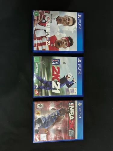 Jogos PS4 Originais - Excelente Estado - PGA Tour, Madden NFL e NBA 2K15