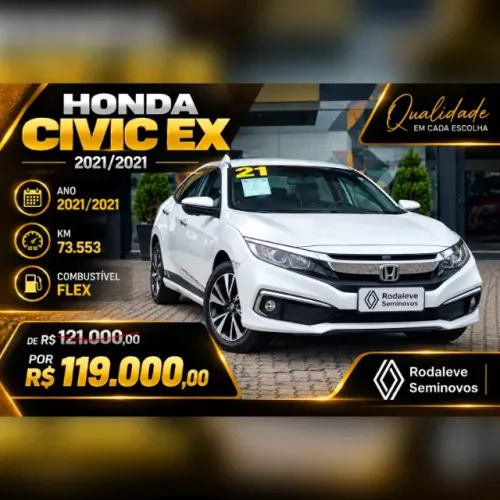 Honda Civic Sedan EX 2.0 Flex 16V Aut.4p 2021