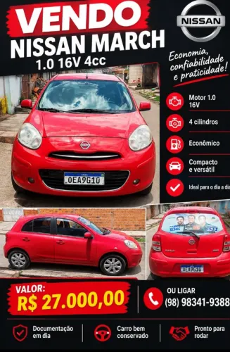 Nissan March S 1.0 16V Flex Fuel 5P 2014