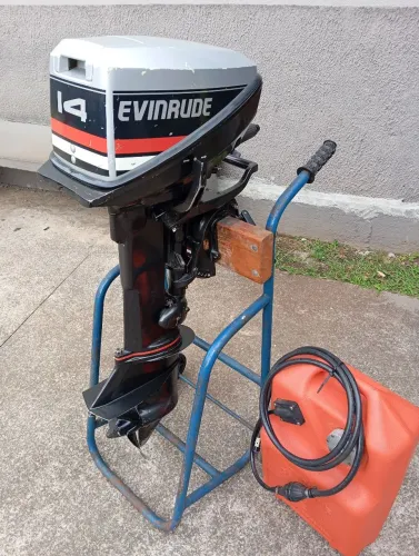 Motor Evinrude 14 Hp, Todo Original, Excelente Funcionamento.