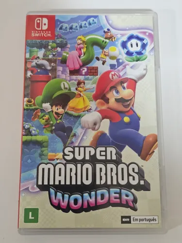 Jogos Mario. Mario Wonder e Mario Kart 8. Jogo de Nintendo Switch.