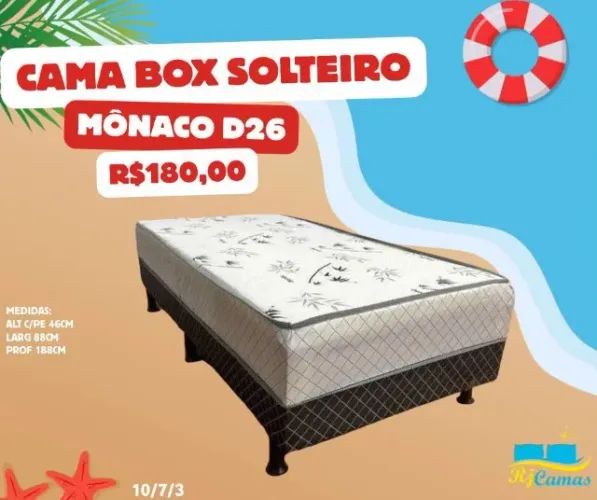 Cama box solteiro D26(Pague na entrega)