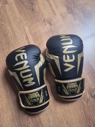 Luvas de Box Elite da Venum - Estrutura de couro Skintex premium