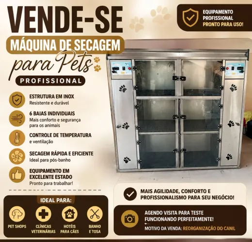 SECADORA PARA PETS SAARA SIX DRYER - 6 LUGARES