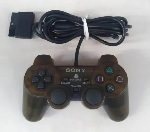 Controle Original Sony Ps2 Playstation 2 Zen Black DualShock 2 Japonês Serie A