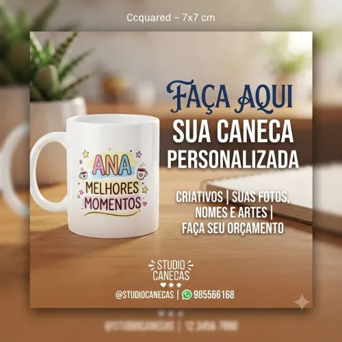 Canecas personalizadas 325ml faça aqui