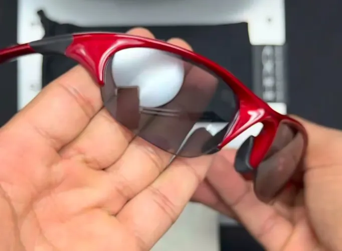 Óculos de sol oakley half jacket 1.0 mettalic red