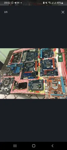 LOTE PLACA MAE +Duas placa video+ 1 wireless 300mb