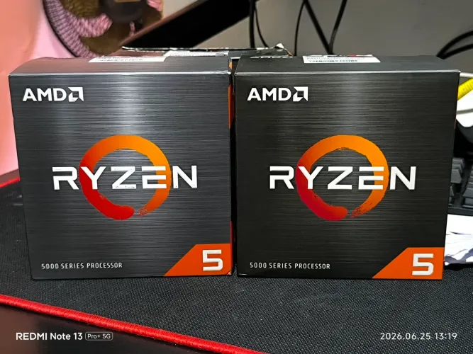 Ryzen 5 5500 seminovo na caixa com cpu fan