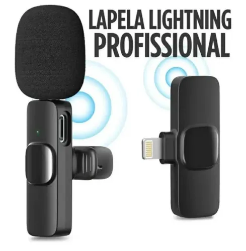 Microfones de lapela sem fio ,Par