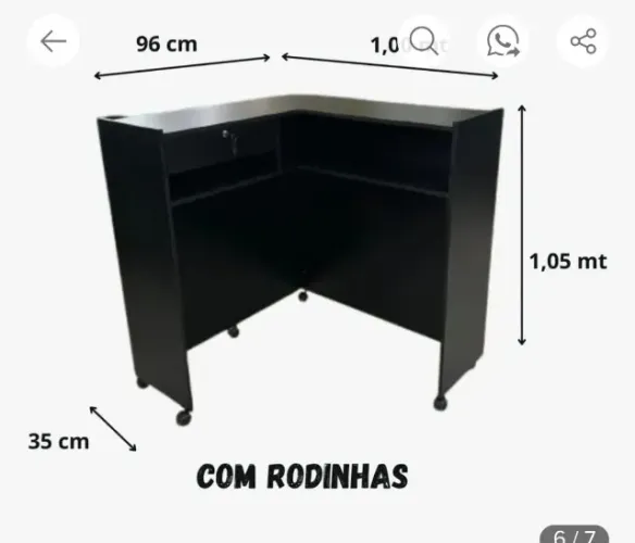 BALCÃO CAIXA-ATENDIMENTO- APENAS 1 ANO DE USO