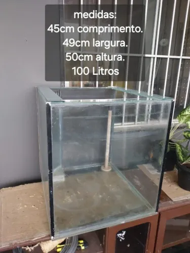 Aquaterrário 100 litros para usar com sump usado (Ler Descrição)