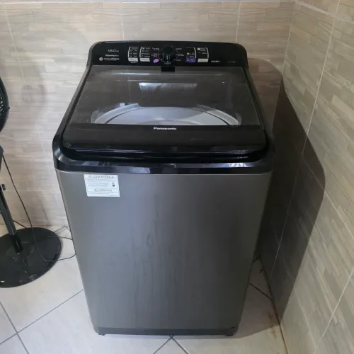 Máquina de Lavar Panasonic NA-F120B5G 12 KG Cinza - 127V