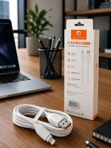 Cabo Lightning para iPhone H'Maston 4.8A Super Rápido